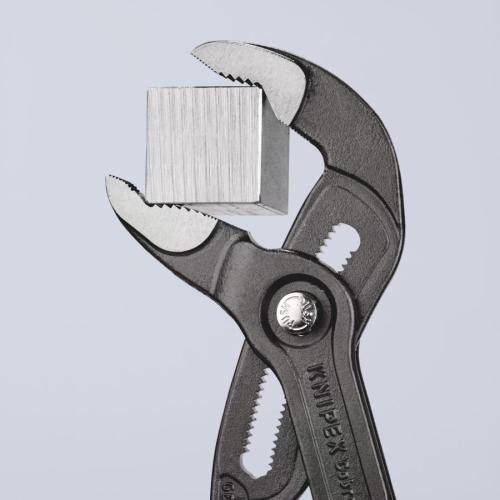 Knipex Cobra High-Tech Water Pump Pliers Plastic Coated Grey Atramentized 300mm 87 01 300